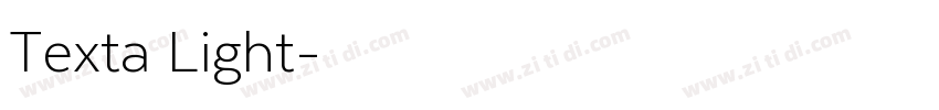 Texta Light字体转换